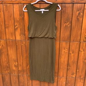 Leith Olive Dress Size Medium